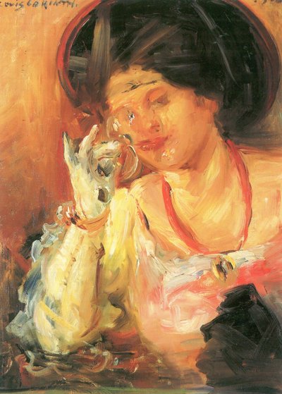 Lady with Wine Glass by Lovis Corinth